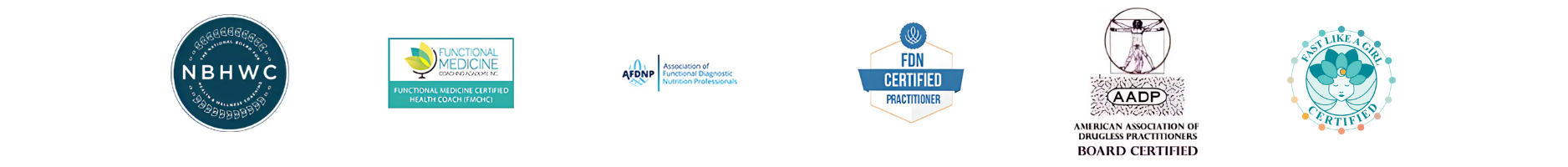Sheila Jackson certification badges